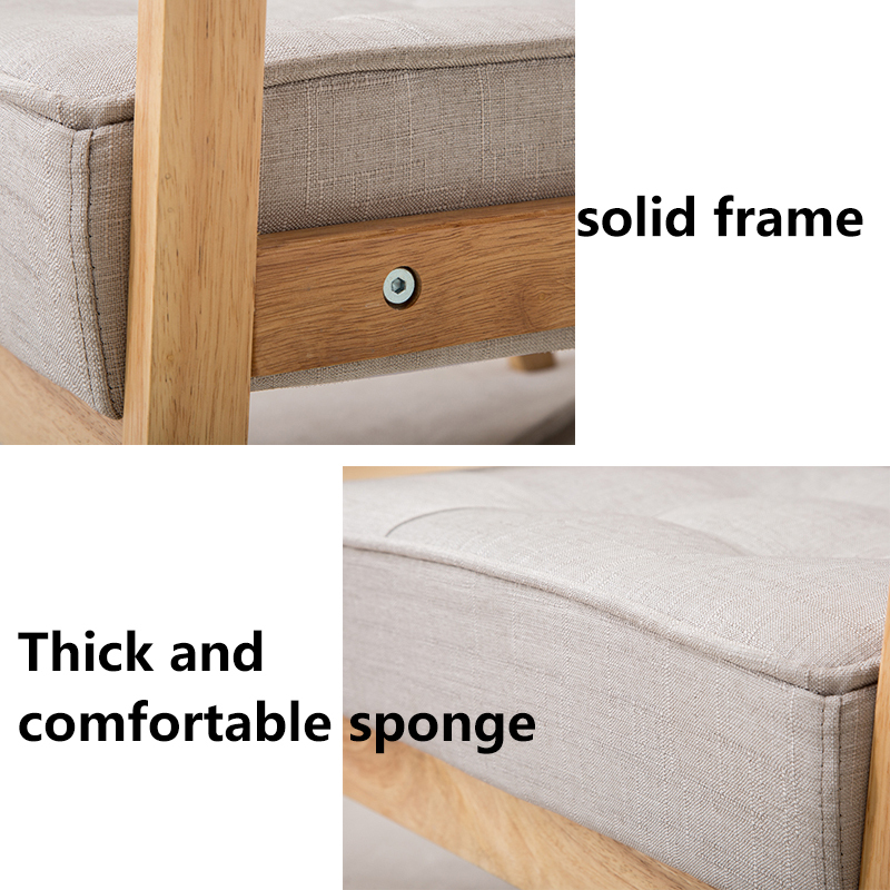 Childrens Modern Fabric 3 Seater Sofa Grey