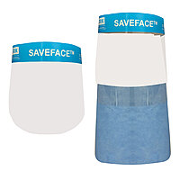 Escudo facial reutilizable de plástico de seguridad para rostro completo,