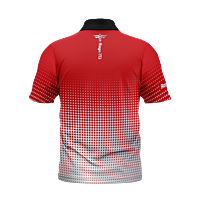 Rage 313 Fade Red/Silver Performance Golf Polo