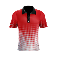 Rage 313 Fade Red/Silver Performance Golf Polo