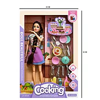 Fairies & Princess Cooking Doll Playset | Kitchen Set with Accessories | Kids Role Play Gift (Multicolor)