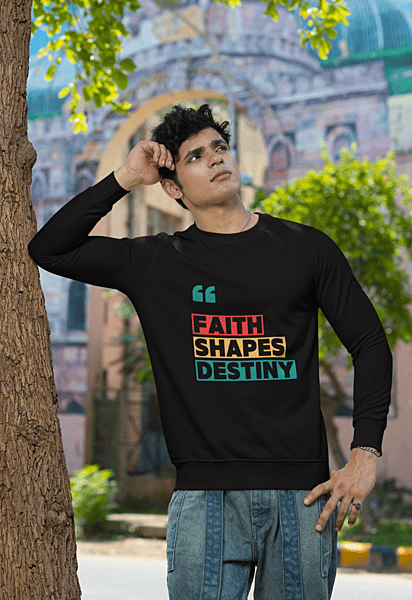 Men' Faith Shapes Destiny Sweater