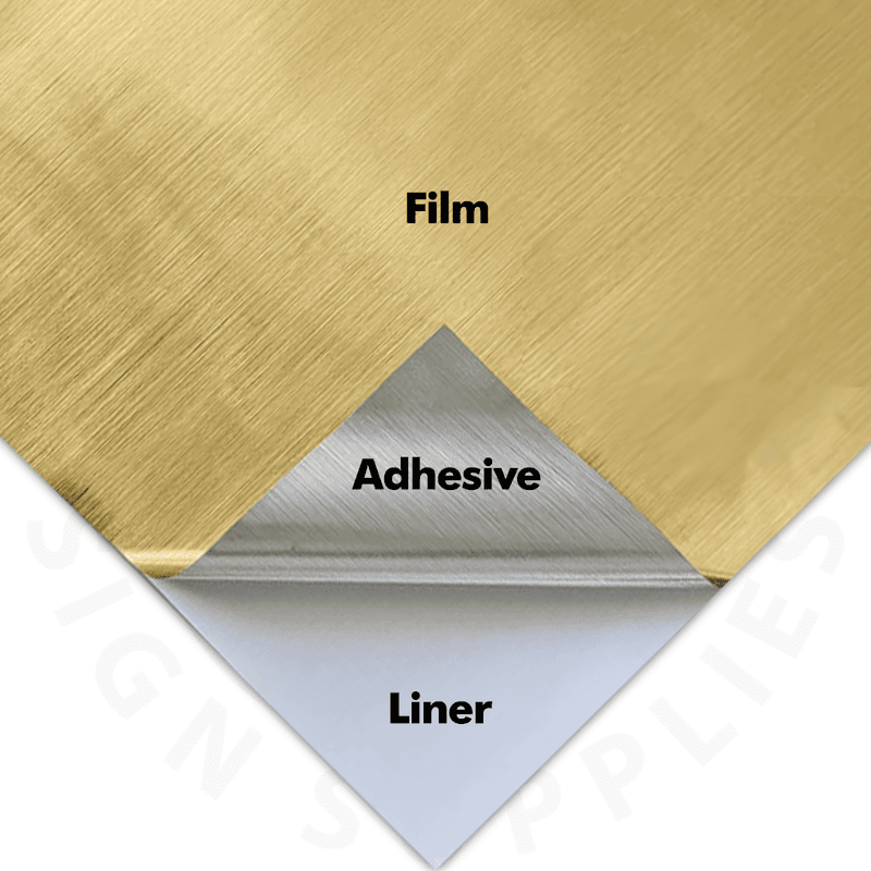 iohda Adhesive Film PET Falcon Gold Brushed | 48 in x 82 ft