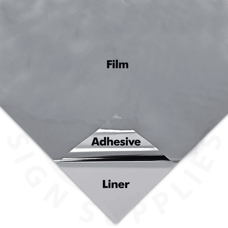 iohda Adhesive Film PET Falcon Silver Glossy | 48 in x 82 ft