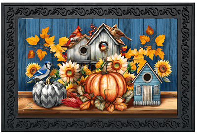 Fall Feathered Friends Doormat