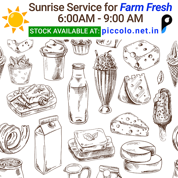 500ml pouch of farm fresh cow milk without antibiotics and hormones with Goodlife Cow milk label