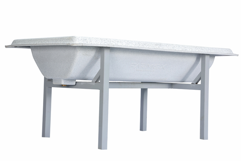 Farmex Feeder Trough 110L 60CM Linear made from food-grade HDPE for general livestock feeding