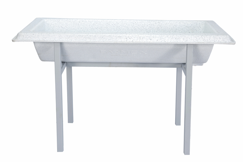 Farmex Feeder Trough 110L 80cm Linear made from food-grade HDPE for camels and horses front