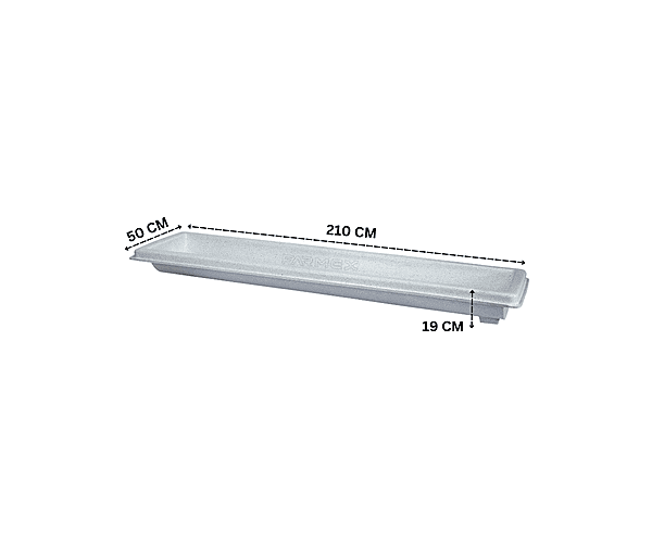 Farmex 100L Linear HDPE livestock feeding trough for farms and general use