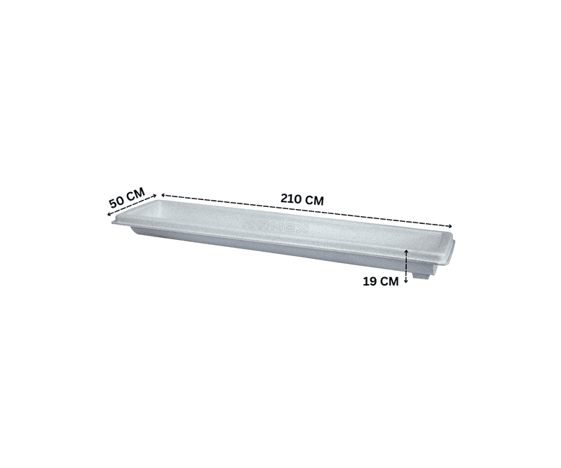 Farmex 100L Linear HDPE livestock feeding trough for farms and general use