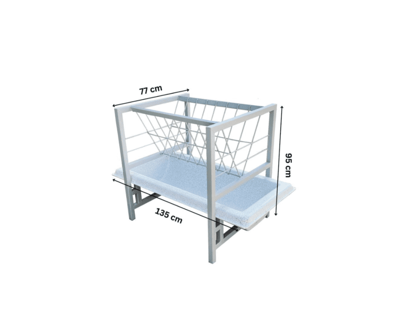 Farmex Trough 110 Liter - Danish V-Painted Metal Steel