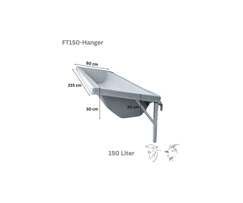 Farmex Trough 150 Liter for Sheep Hanger
