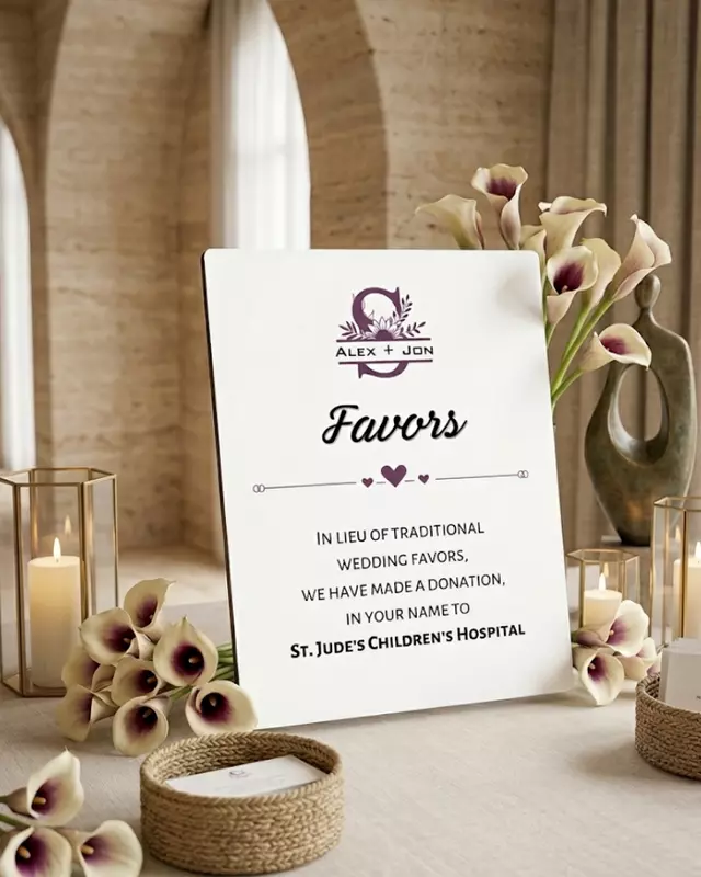 Knot Series Reception Easel Signs