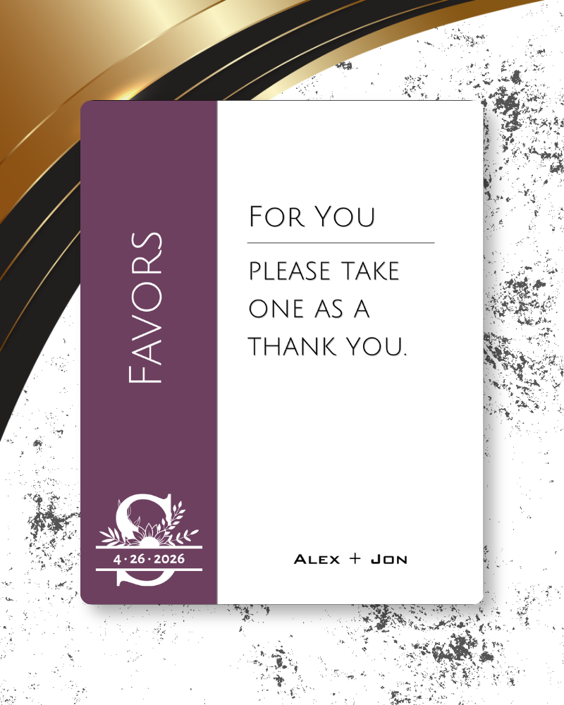 Knot Series Reception Easel Signs