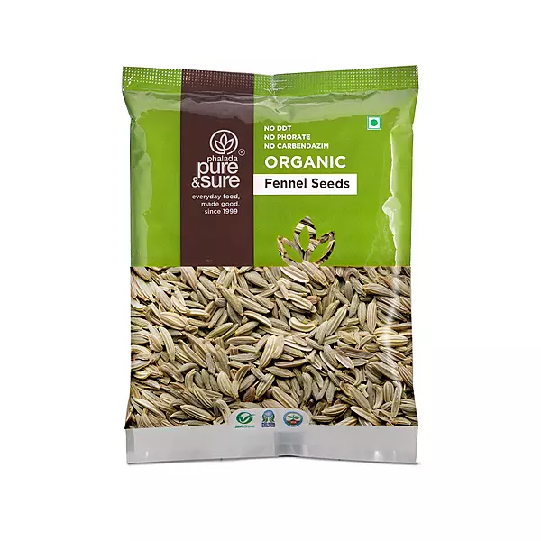 PURE&SURE - ORGANIC FENNEL SEEDS 100GM