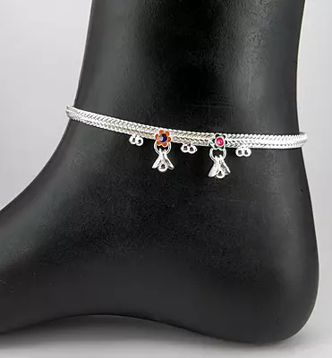 Festival Silver Anklets Wholesale