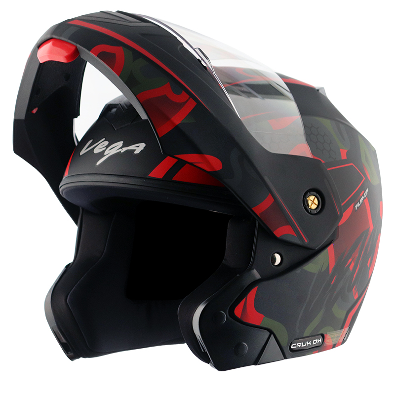VEGA CRUX DX FIGHTER DULL BLACK RED C/V (M)