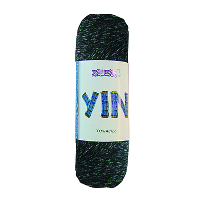 Lana Yin Color 490 Negro Paquete X 5 ovillos X 100Gramos