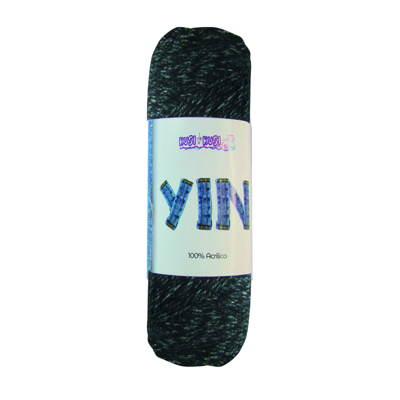 Lana Yin Color 490 Negro Paquete X 5 ovillos X 100Gramos Lana Yin Color 490 Negro Paquete X 5 ovillos X 100Gramos