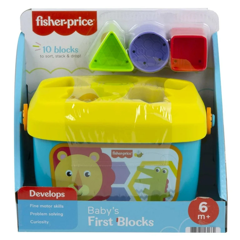 Fisher-Price Baby's First Blocks W/Storage Bucket