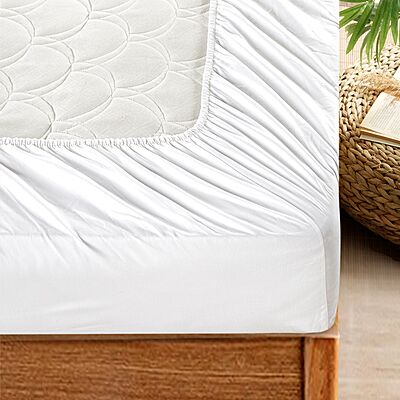 Lux White Fitted Sheet - King