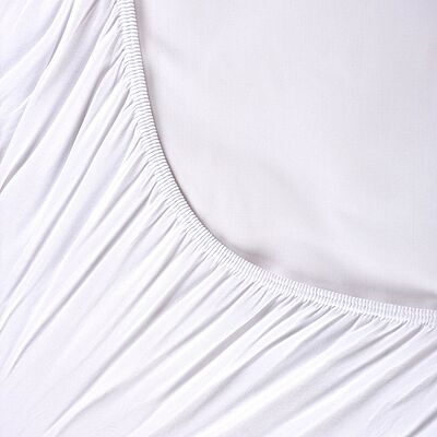 Lux White Fitted Sheet - King