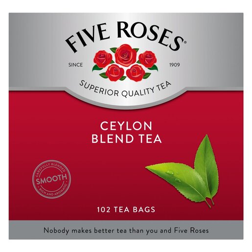 Five Roses Tagless Teabags 100's