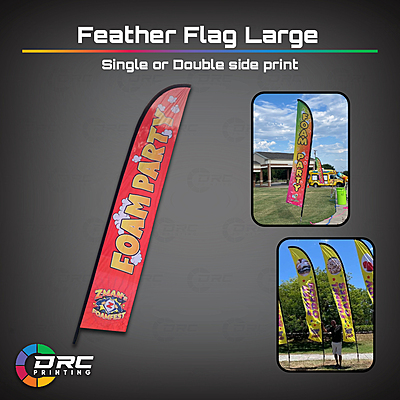Feather Flag Large (Single or Double Side Print)