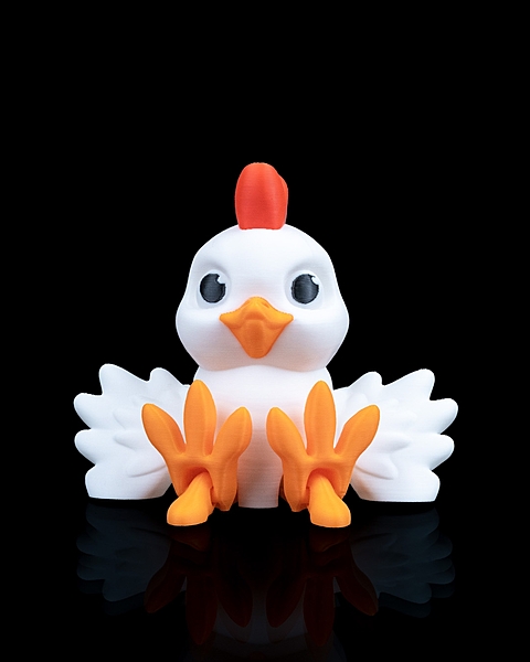 Flapper Chicken 3D Toy