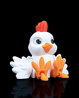 Flapper Chicken 3D Toy