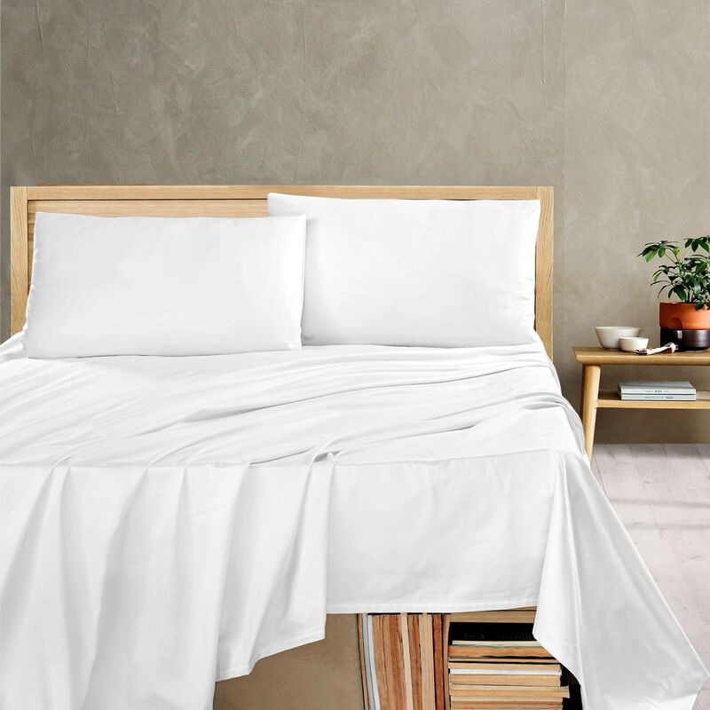 Lux Flat Sheet Microcheck Style - King