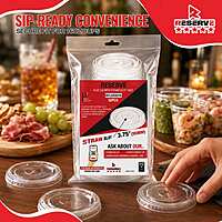 Flat lid with Straw Slot 16oz Reserve 20/50