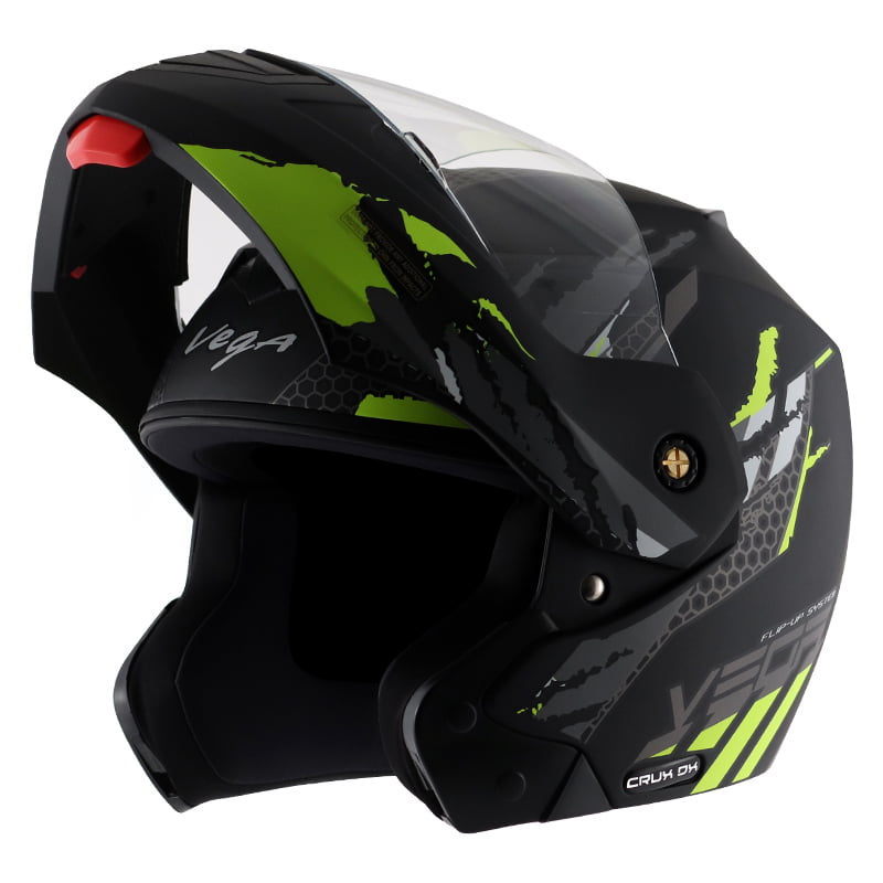 VEGA CRUX DX FLEX DULL BLACK NEON YELLOW C/V (M)