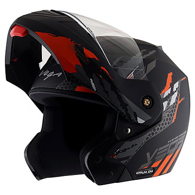 VEGA CRUX DX FLEX DULL BLACK ORANGE C/V (M)