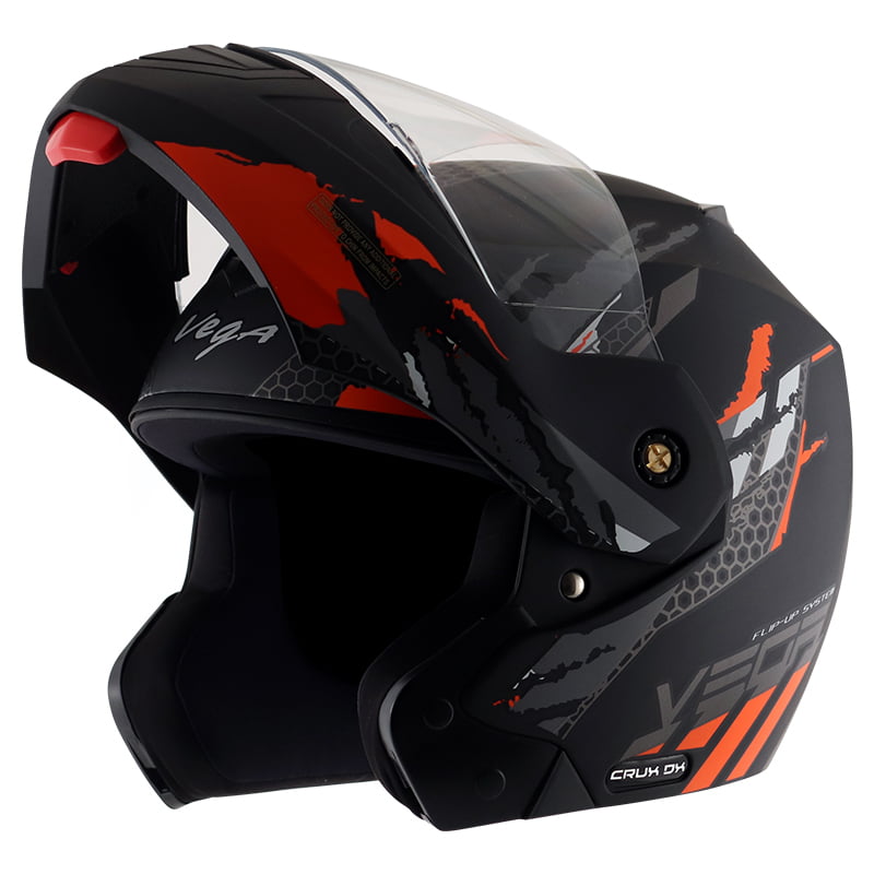 VEGA CRUX DX FLEX DULL BLACK ORANGE C/V (M)