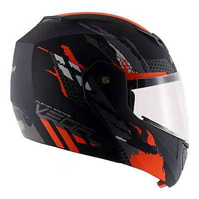 VEGA CRUX DX FLEX DULL BLACK ORANGE C/V (M)