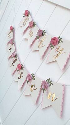 Floral Party Banner