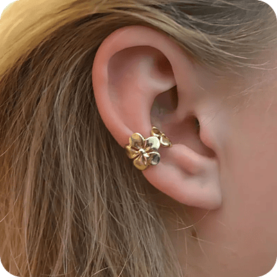 Flowers Ear cuff