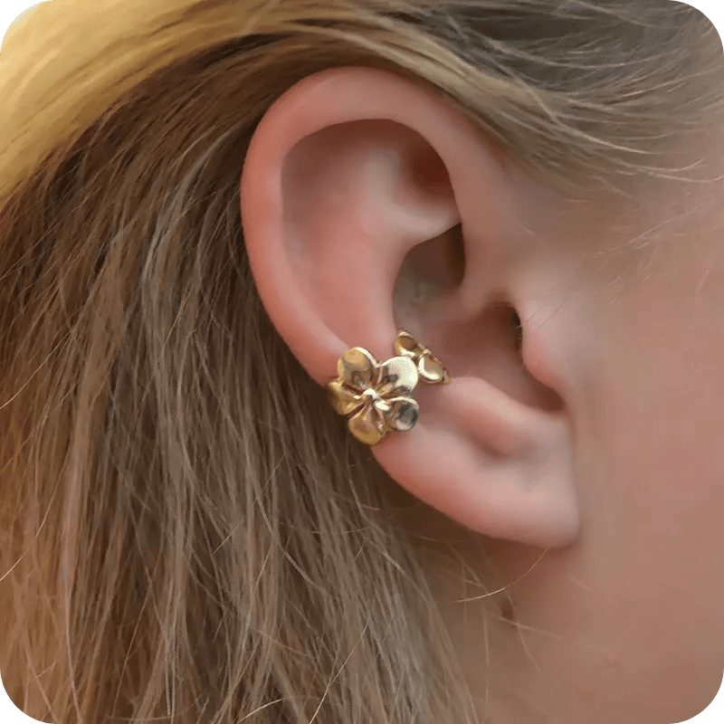 Flowers Ear cuff