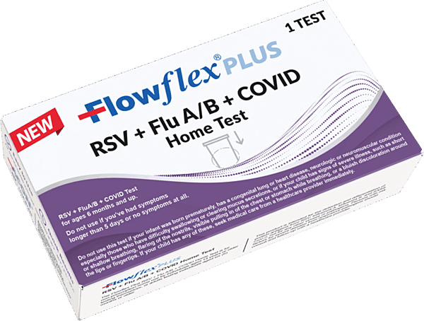 Flowflex Plus RSV + Flu A/B + COVID-19 Flowflex Plus RSV + Flu A/B + COVID-19