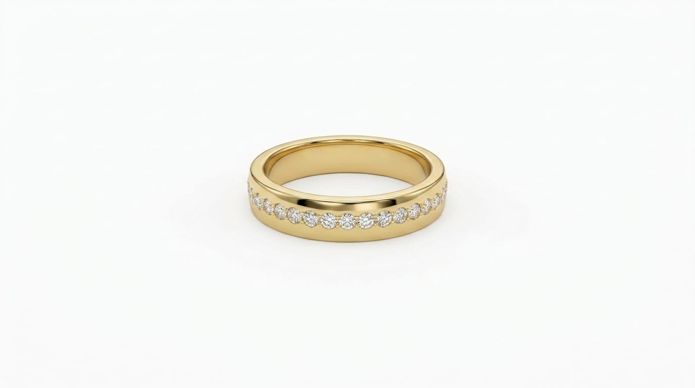 Flush Set Half Eternity Band