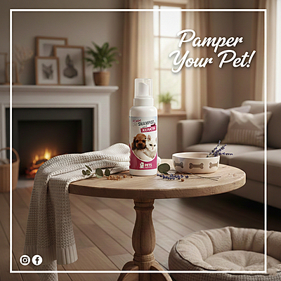 Pets Republic Foam Dry Shampoo 520ml.