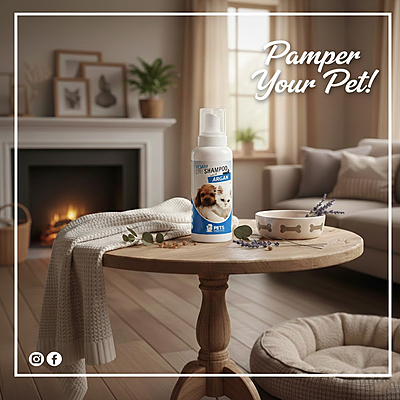 Pets Republic Foam Dry Shampoo 520ml.