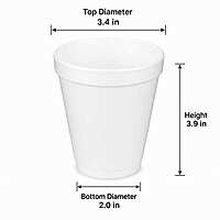 Foam Cup 10oz Dart 40/25