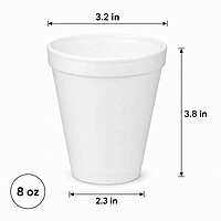 Foam Cup 8oz Dart 40/25