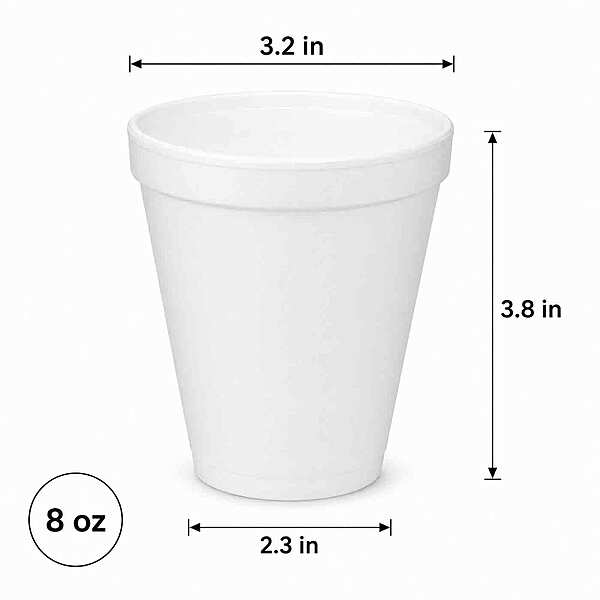 Foam Cup 8oz Dart 40/25