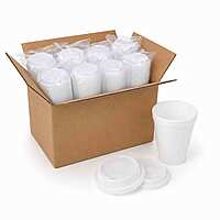 Foam Cup Lid 12oz 12EL 10/100