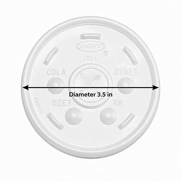 Foam Cup Lid 12oz 12SL 10/100