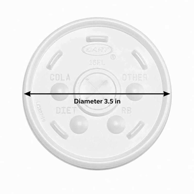 Foam Cup Lid 12oz 12SL 10/100
