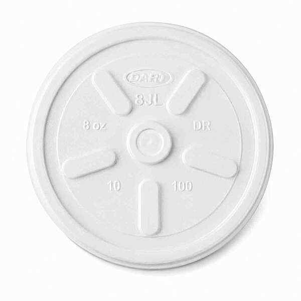 Foam Cup Lid 8oz 8JL DR 10/100